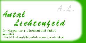 antal lichtenfeld business card